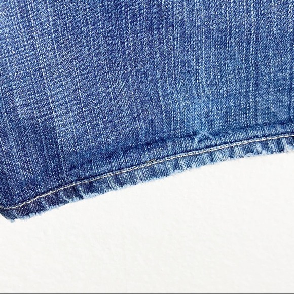 PAIGE Hollywood Hills Distressed Mid Rise Jeans, Size 25 - Picture 6 of 16